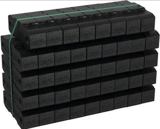 Palette 250 kg Briquettes de lignite Rekord – 10 paquets de 25 kg – Longue combustion