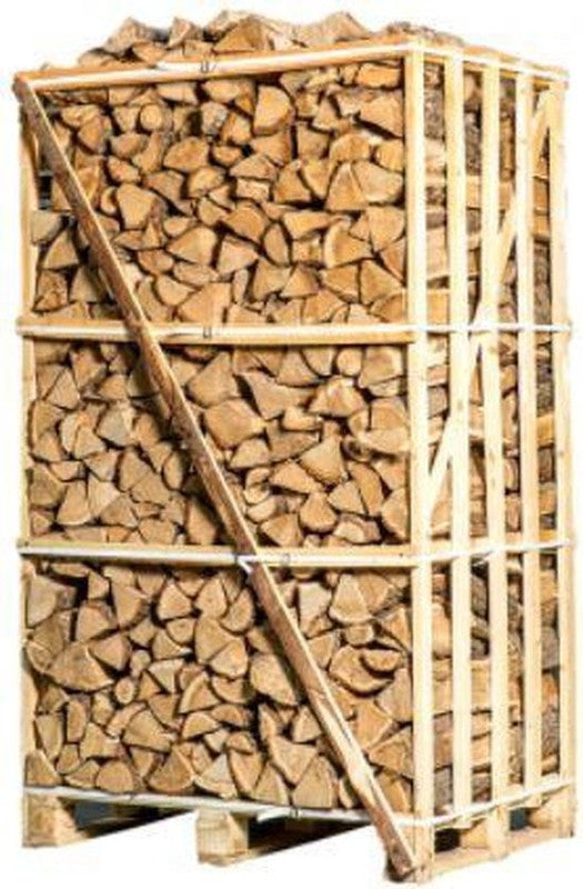 Bois de Chauffage Chêne Séché au Four – Palette 1,8 m³ – Bûches 25 cm