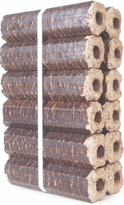 Palette 960 kg Briquettes Pini Kay – 96 packs de bois compressé naturel