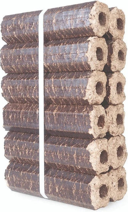 Palette 960 kg Briquettes Pini Kay – 96 packs de bois compressé naturel